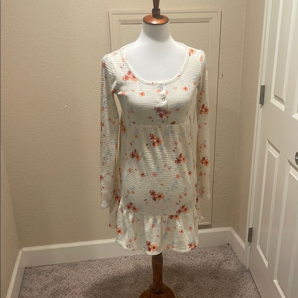 Kohl's Multicolored Ruched Tiered Babydoll Dress